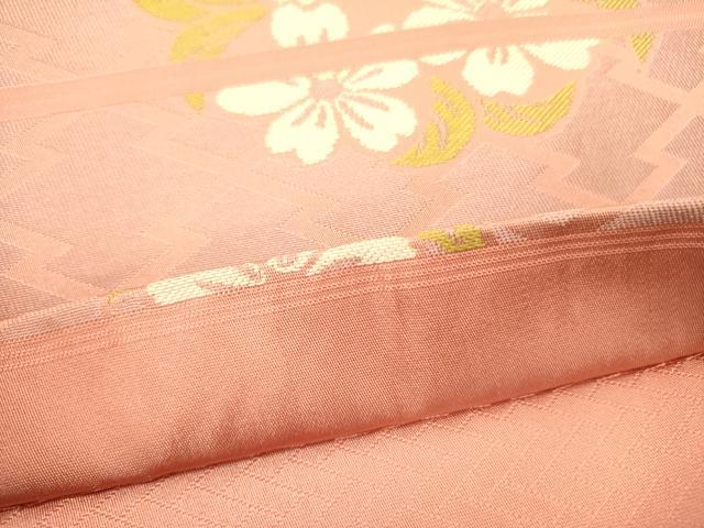 平和屋着物●西陣 川島織物 洗える最高級着物 ＜英＞はなぶさ謹製 六通柄京袋帯 舞桜 たとう紙付き DABB7338op