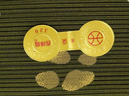 平和屋着物●西陣　木野織物　菱屋善兵衛謹製　両面　六通柄袋帯　舞花　証紙付き　正絹　逸品　DABB7344op