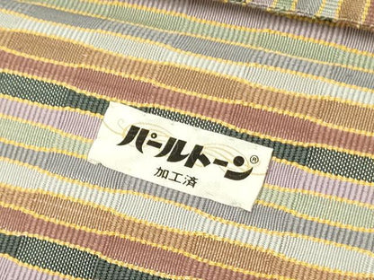 平和屋着物●首里 ロートン織 道屯織 八寸名古屋帯 抽象文様 正絹 逸品 DABB7357op