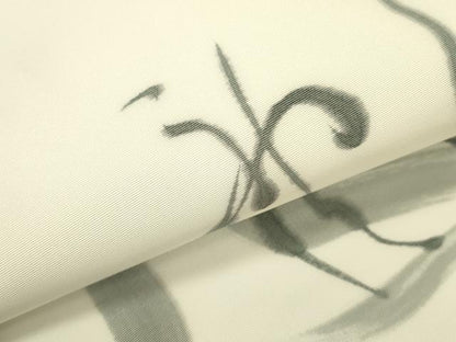 平和屋着物●洗える最高級着物 ＜英＞はなぶさ謹製 つけ帯 作家物 手描き 文字文 たとう紙付き DABB7367op
