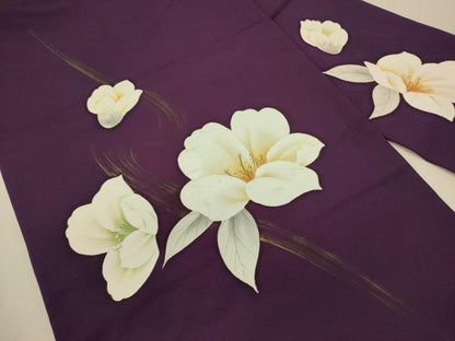 平和屋着物●塩瀬 九寸名古屋帯 舞花 金彩 正絹 逸品 DABB7380op