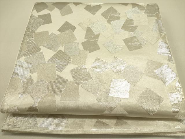 平和屋着物●西陣 川島織物 六通柄 本袋帯 箔散らし 銀糸 正絹 逸品 DABB7407op
