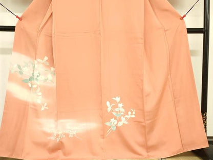 平和屋着物■訪問着 刺繍 草花文 暈し染め 正絹 逸品 DABB7427op