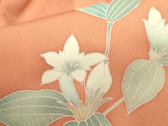 平和屋着物■訪問着 刺繍 草花文 暈し染め 正絹 逸品 DABB7427op