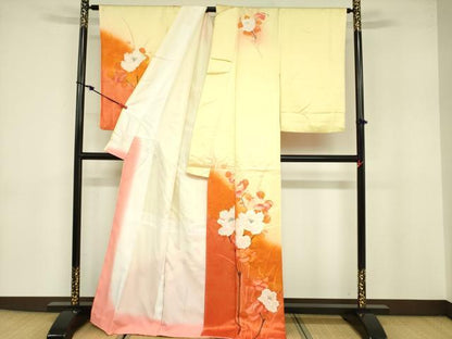 平和屋着物■訪問着 牡丹 暈し染め 正絹 逸品 DABB7432op