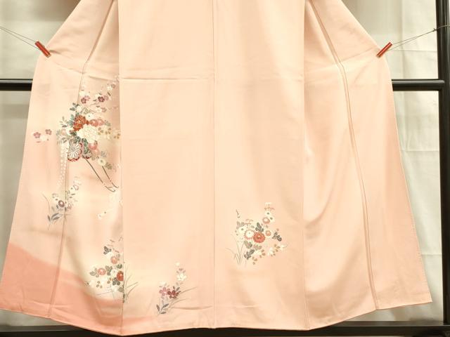平和屋着物■訪問着 花車文 暈し染め 金彩 正絹 逸品 DABB7456op