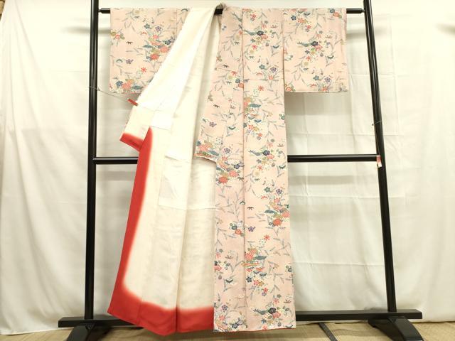 平和屋着物■上質な小紋 風景花文 金彩 正絹 逸品 DABB7460op