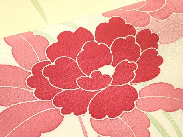 平和屋着物■訪問着 駒刺繍 草花 暈し染め 正絹 逸品 DABB7467op