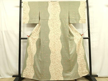 平和屋着物■上質な小紋 草花 金彩 ますいわ屋扱い 正絹 逸品 DABB7484op