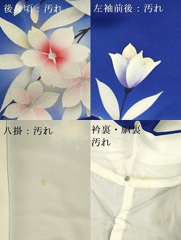 平和屋着物■訪問着 草花 暈し染め 正絹 逸品 DABB7492op