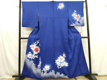 平和屋着物■訪問着 草花 暈し染め 正絹 逸品 DABB7492op