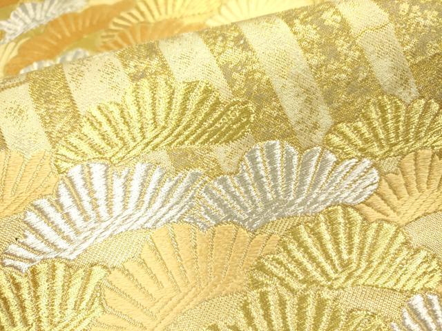 平和屋着物●西陣　川島織物　六通柄　本袋帯　唐織　枝松　金銀糸　正絹　逸品　DABB7512op
