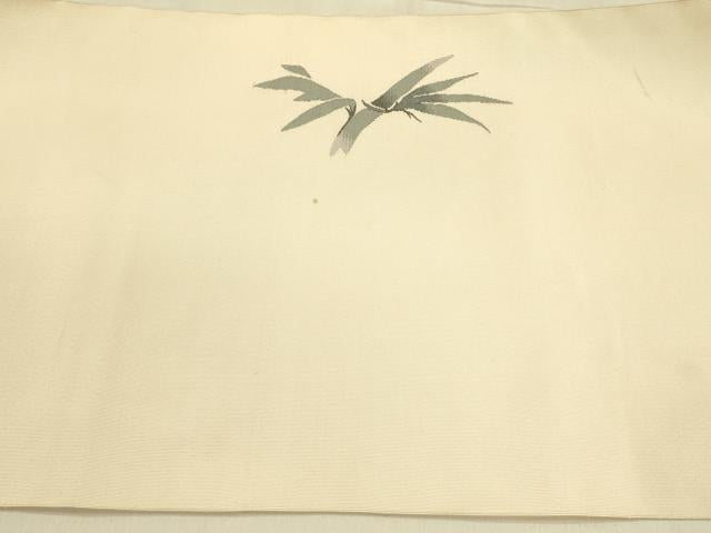 平和屋着物●爪掻き本綴れ 八寸名古屋帯 雀 スズメ 正絹 逸品 DABB7538op