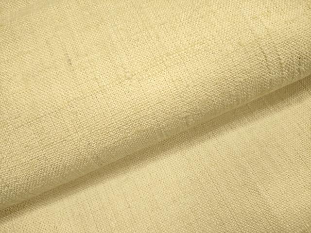 平和屋着物●八寸名古屋帯 紬地 練色 正絹 逸品 DABB7543op