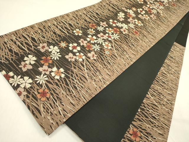平和屋着物●こむさでもーど・COMME CA DU MODE 六通柄袋帯 舞桜 芝 やまと誂製 正絹 逸品 DABB7555op