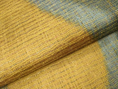 平和屋着物▽六通柄袋帯 スリーシーズン 春夏秋 櫛織 流線文 金糸 正絹 逸品 DABB7559op
