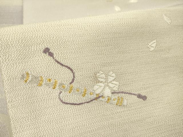 平和屋着物●両面 全通柄袋帯 唐織 雪輪花笛文 金銀糸 正絹 逸品 DABB7567op