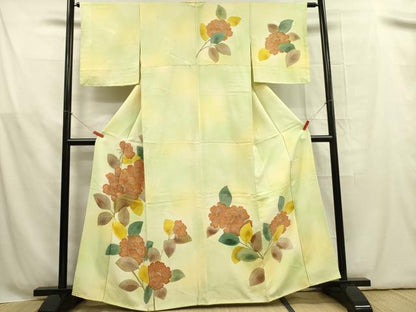 平和屋着物■訪問着 牡丹 暈し染め 正絹 逸品 DABB7620op