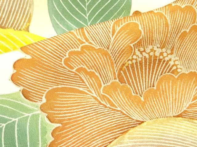 平和屋着物■訪問着 牡丹 暈し染め 正絹 逸品 DABB7620op