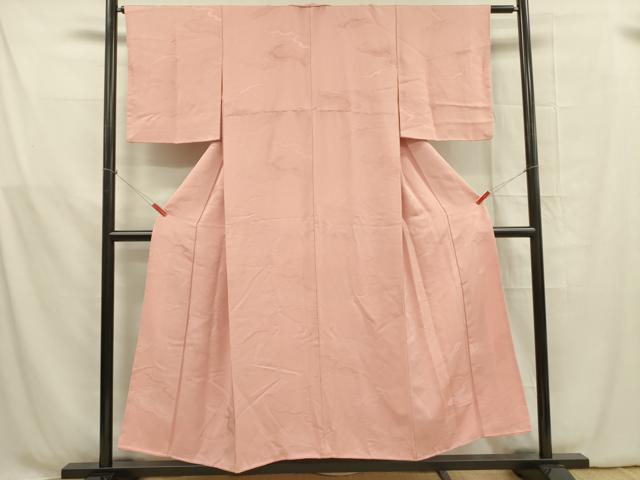 平和屋着物■上質な色無地 雲取地紋 虹色 正絹 逸品 DABB7622op