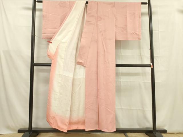 平和屋着物■上質な色無地 雲取地紋 虹色 正絹 逸品 DABB7622op