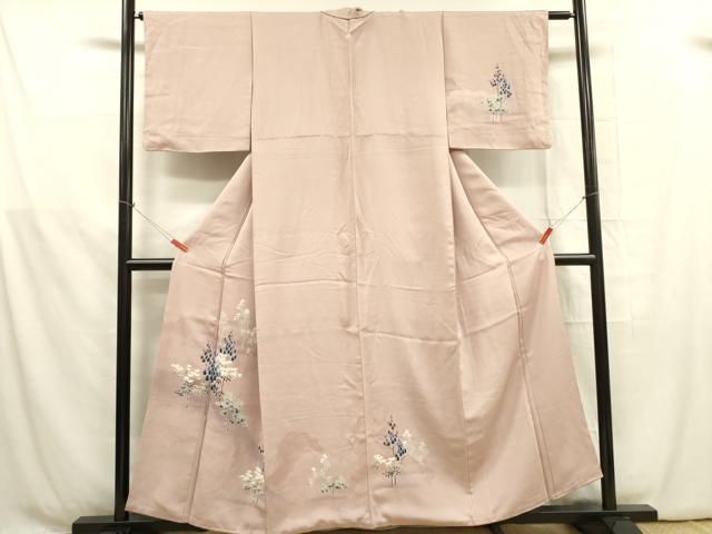 平和屋着物■訪問着 草花 正絹 逸品 DABB7628op