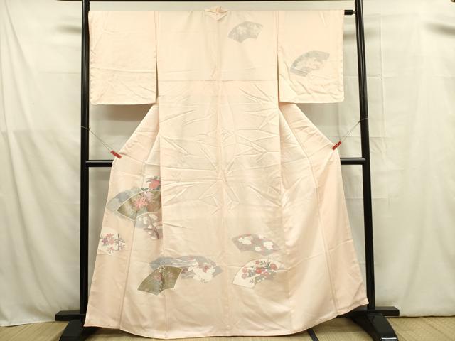 平和屋着物■訪問着 刺繍 地紙花文 金彩 正絹 逸品 DABB7631op