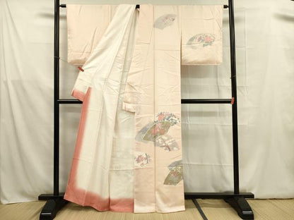 平和屋着物■訪問着 刺繍 地紙花文 金彩 正絹 逸品 DABB7631op