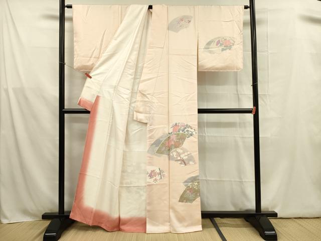 平和屋着物■訪問着 刺繍 地紙花文 金彩 正絹 逸品 DABB7631op