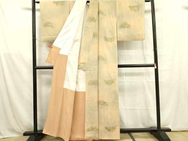 平和屋着物■上質な小紋 風景文 暈し染め 正絹 逸品 DABB7641op