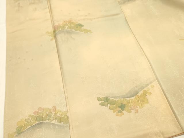 平和屋着物■上質な小紋 風景文 暈し染め 正絹 逸品 DABB7641op