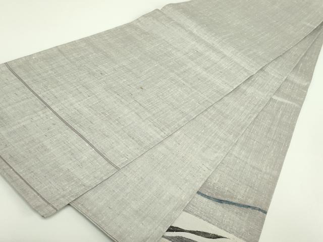 平和屋着物●太鼓柄袋帯 紬地 すくい織 抽象文様 正絹 逸品 DABB7730op