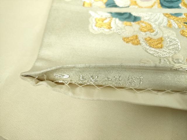 平和屋着物●六通柄袋帯 唐織 天平の華 金銀糸 三越扱い 正絹 逸品 DABB7735op