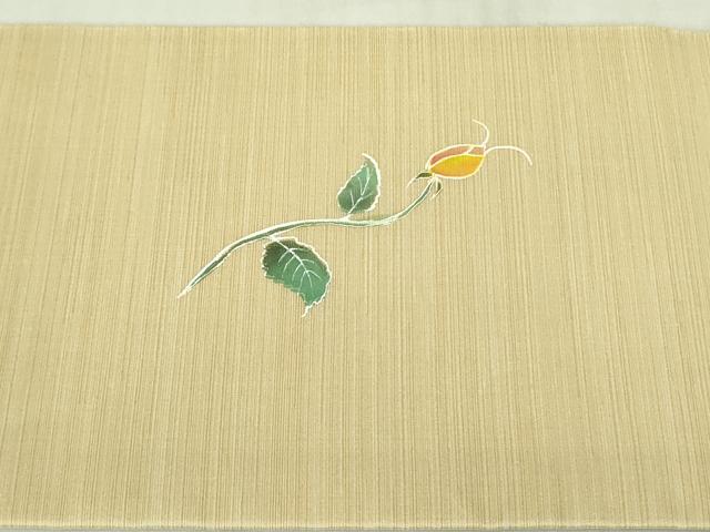 平和屋着物●九寸名古屋帯　飾花文　正絹　逸品　DABB7785op