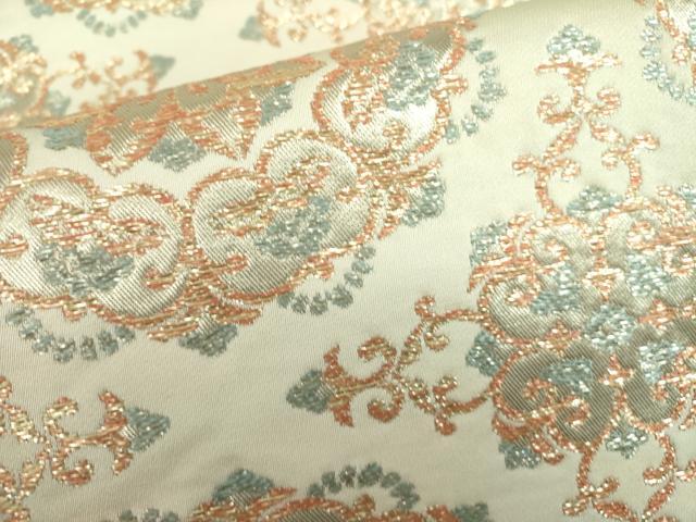 平和屋着物●西陣 川島織物 六通柄 本袋帯 正倉院花文 金糸 正絹 逸品 DABB7793op