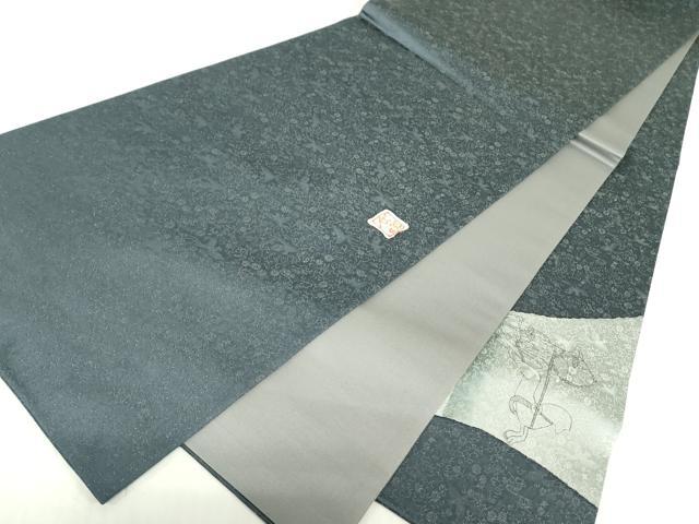平和屋着物●樋熊哲也 太鼓柄袋帯 エジプト壁画 金通し地 正絹 逸品 未使用 DABB7803op