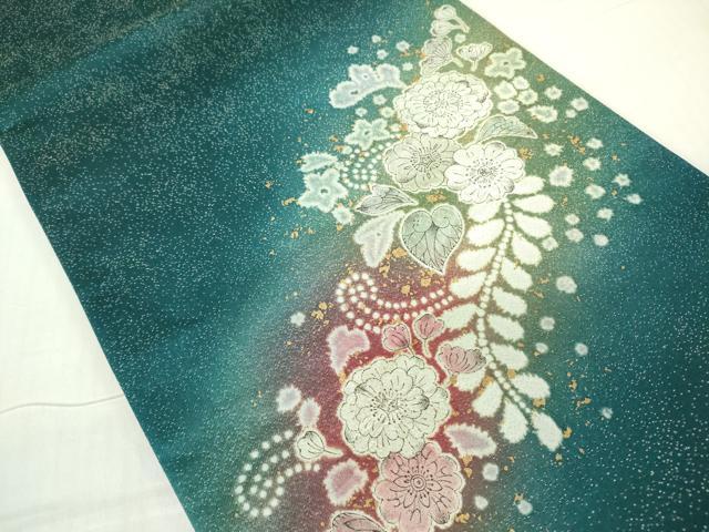 平和屋着物●吉乃一廉 幻の辻が花 太鼓柄袋帯 絞り 金彩 金通し地 正絹 逸品 未使用 DABB7804op