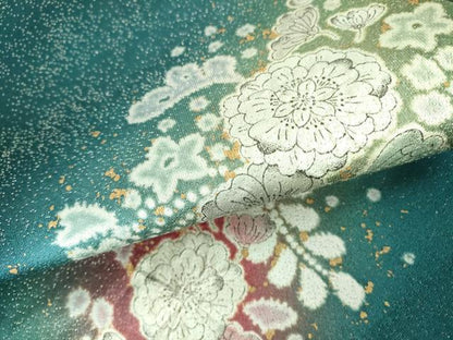 平和屋着物●吉乃一廉 幻の辻が花 太鼓柄袋帯 絞り 金彩 金通し地 正絹 逸品 未使用 DABB7804op