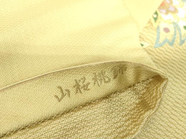 平和屋着物●六通柄袋帯 山桜桃錦 金銀糸 正絹 逸品 DABB7814op
