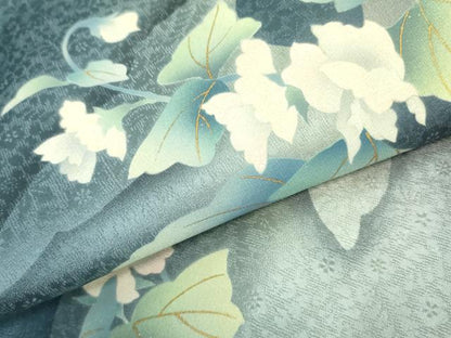 平和屋着物●京の匠日展作家 丹下雄介 太鼓柄袋帯 草花 金彩 やまと誂製 正絹 逸品 DABB7818op