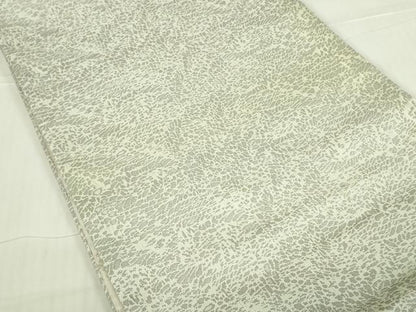 平和屋着物●西陣 老舗 渡文謹製 手織 両面 六通柄袋帯 彩纈 雪輪鹿の子文 金糸 正絹 逸品 DABB7824op