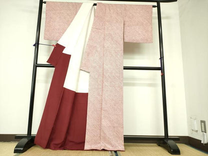 平和屋着物■大変加工の良い総絞り小紋 正絹 逸品 DABB7894op