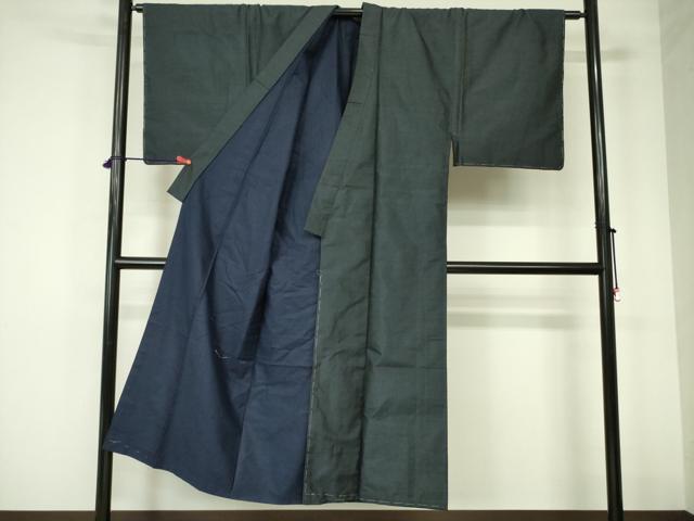 平和屋着物■男性　本場大島紬　亀甲柄　正絹　逸品　DABB7906op