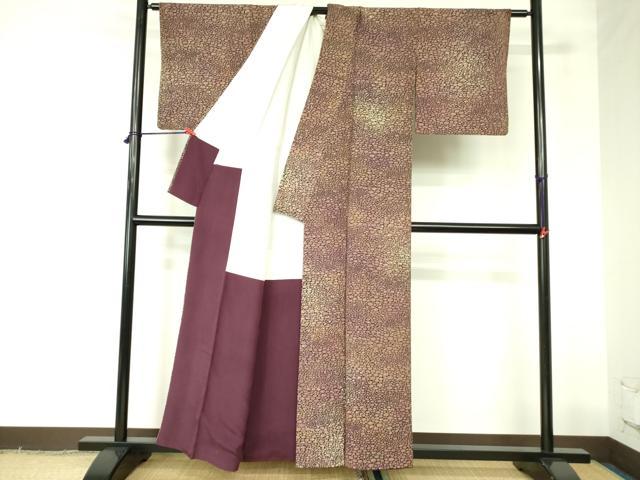 平和屋着物■上質な小紋 石畳文 正絹 逸品 DABB7916op