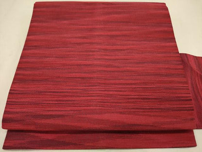平和屋着物●爪掻き本綴れ　八寸名古屋帯　霞文　正絹　逸品　DABB7992op