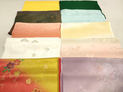 平和屋着物★和装小物　帯揚げ10枚セット　丹後ちりめん　正絹　逸品　DABB8020xg