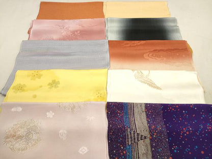 平和屋着物★和装小物　帯揚げ10枚セット　丹後ちりめん　正絹　逸品　DABB8021xg