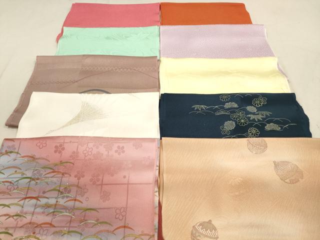 平和屋着物★和装小物　帯揚げ10枚セット　丹後ちりめん　正絹　逸品　DABB8024xg