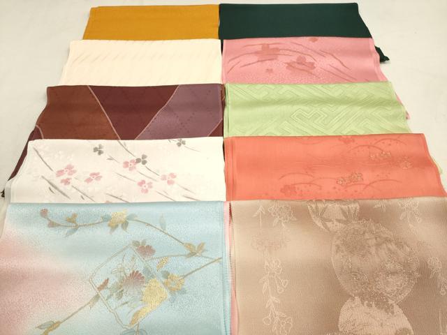 平和屋着物★和装小物　帯揚げ10枚セット　正絹　逸品　DABB8026xg