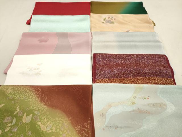 平和屋着物★和装小物　帯揚げ10枚セット　丹後ちりめん　正絹　逸品　DABB8032xg
